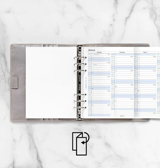 Ετησιο Πλανο Καθετο Filofax 2026 A5 Αγγλικο Vertical Year Planner English Λευκο 26-68501