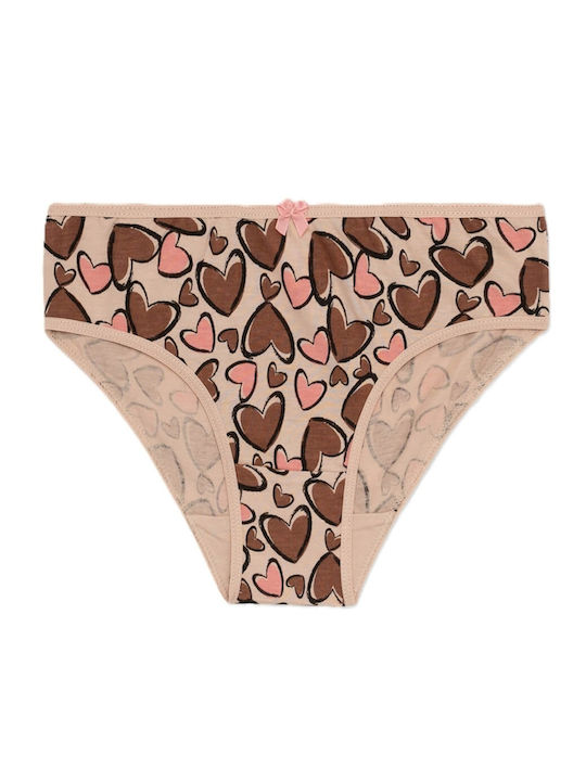 Minerva Cup Cakes Παιδικό Σετ με Βρακάκια Cream, Coral, Beige