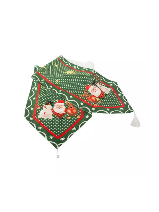 Weihnachtlicher Läufer für den Tisch Tannenbaum & Merry Christmas – 205x35cm Rote
