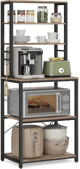 Vasagle Kitchen Rack Metal Gray 40x40x60cm