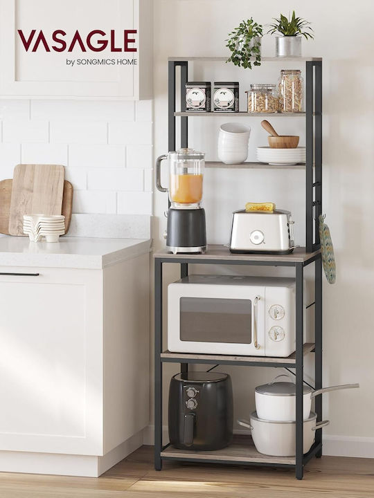 Vasagle Kitchen Rack Metal Gray 40x40x60cm
