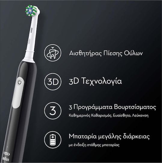 Oral-B Pro Series 1 Electric Toothbrush with Pressure Sensor Black
