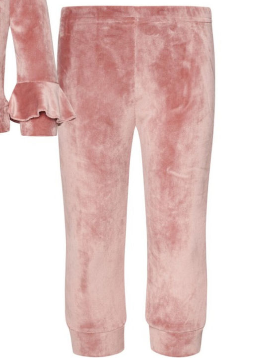 Kids Sweatpants Set Salmon