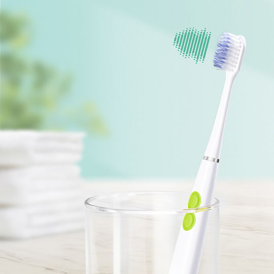GUM Sonic Daily Soft 4100 Electric Toothbrush Battery White