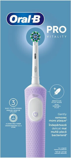 Oral-B Vitality Pro Protect X Clean Електрическа Четка за Зъби с Таймер за Четкане Lilac Mist