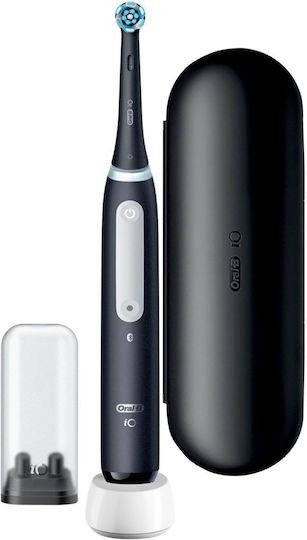 Oral-B iO Series 4 Electric Toothbrush with Timer, Pressure Sensor, and Travel Case Matt Black