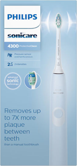 Philips Sonicare ProtectiveClean 4300 Електрическа Четка за Зъби с Таймер Син