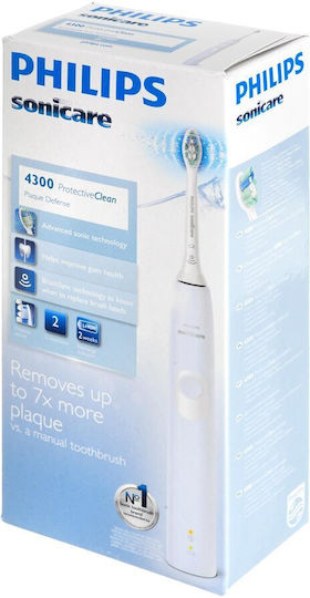 Philips Sonicare ProtectiveClean 4300 Електрическа Четка за Зъби с Таймер Син