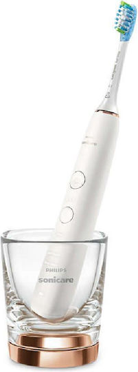Philips Sonicare DiamondClean 9000 Electric Toothbrush with Timer, Pressure Sensor, and Travel Case Rose Gold