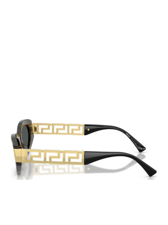 Versace Γυναικεία Γυαλιά Ηλίου με Καφέ Ταρταρούγα Κοκκάλινο Σκελετό και Γκρι Φακό VE4501 552887