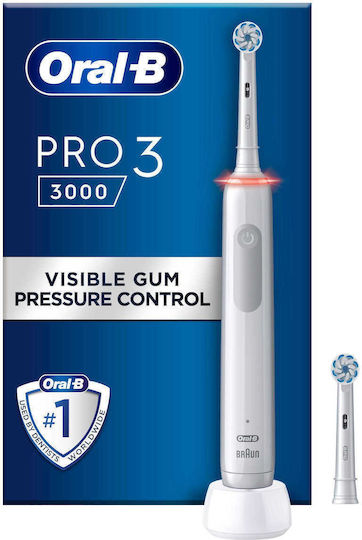 Oral-B Pro 3 3000 Електрическа Четка за Зъби с Таймер Бял