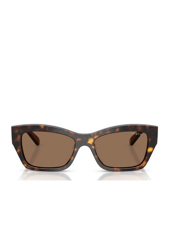 Vogue Unisex Sunglasses with Brown Tartaruga Plastic Frame and Brown Lens VO5658SU W65673