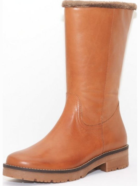Damenstiefel Pitillos 1669 Taupe Leder Anatomisch Mit Pelz