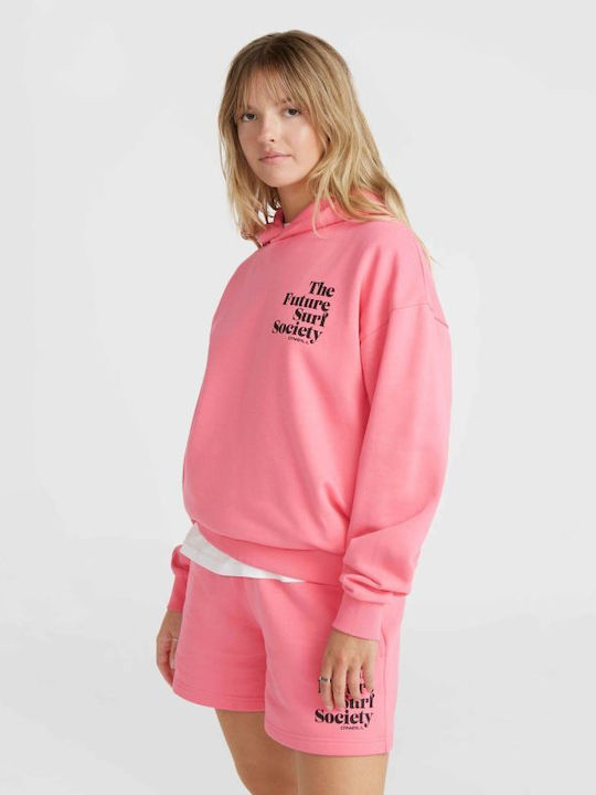 Women's Sweatshirt Hooded Pink