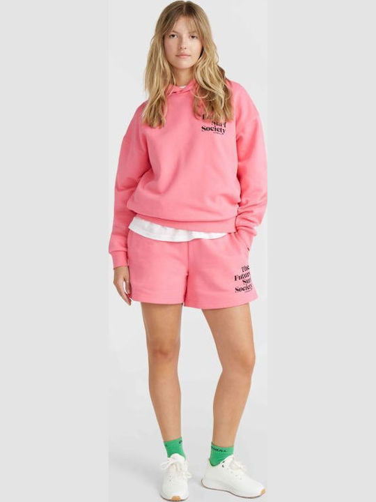 Women's Sweatshirt Hooded Pink