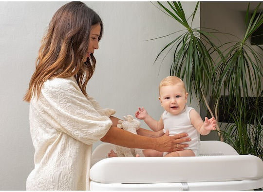 Interbaby Μπανιέρα-Αλλαξιέρα Μωρού Λευκή