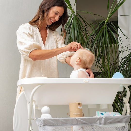 Interbaby Μπανιέρα-Αλλαξιέρα Μωρού Λευκή