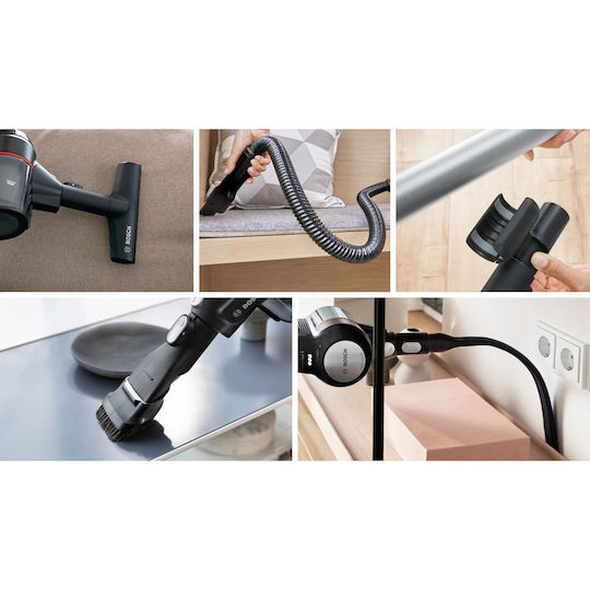 Bosch Unlimited 7 Wiederaufladbar Stielstaubsauger 18V Schwarz