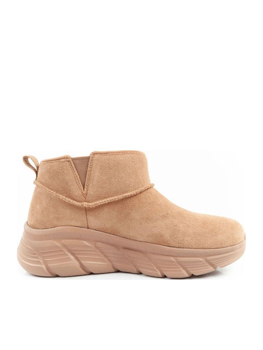 Skechers Дамски Планински Боти Кафяви