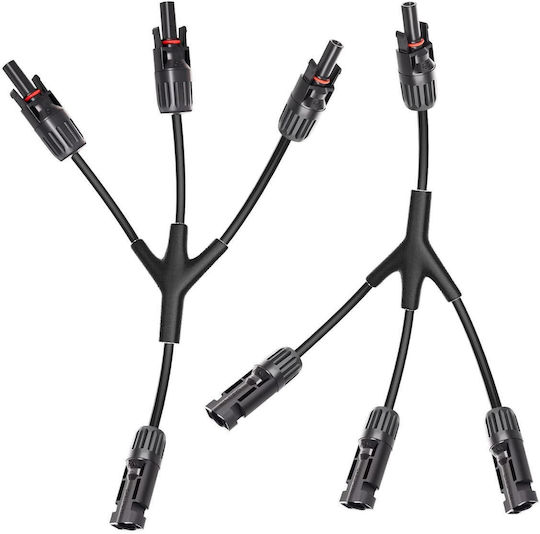 Conector Solar MC4 Splitter 1 La 3 Y – Pereche M Fff + F Mmm 1000V DC 30A IP67 2,5mm 4mm 6mm Certificări CE RoHS – Onuvio