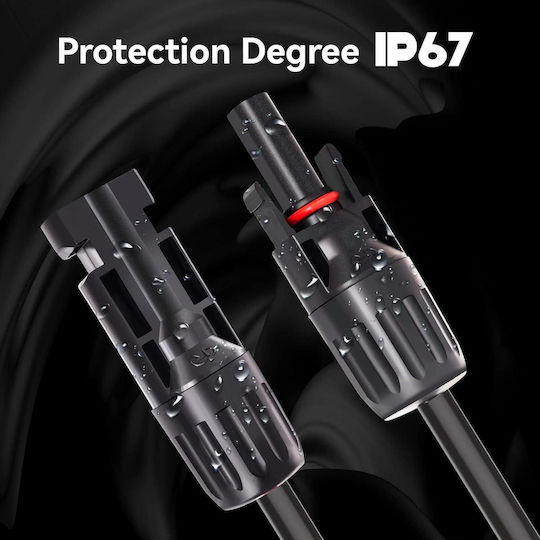 Conector Solar MC4 Splitter 1 La 2 Y – Pereche M Ff + F Mm 1000V DC 30A IP67 2.5mm 4mm 6mm Certificări CE RoHS – Onuvio