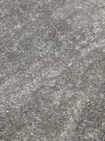 583 Teppich Rund Zottelig Synthetisch,Polyester/Cotton/Leather Gray