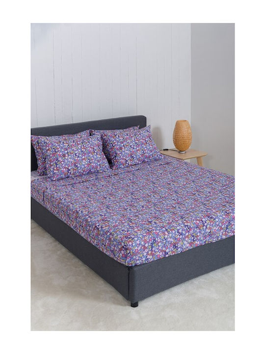 Naf Naf Summit Σετ Σεντόνια Μονά 170x260εκ. Lilac (3τμχ)