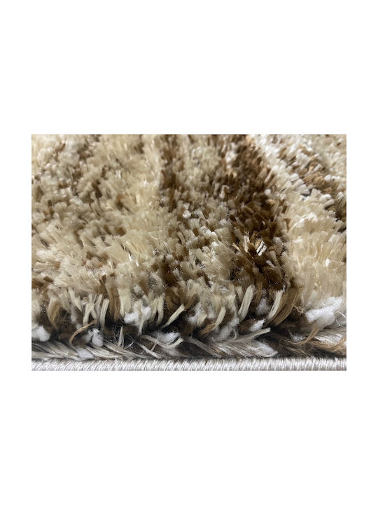 589 Χαλί Ορθογώνιο Shaggy Camel Brown 160x220cm