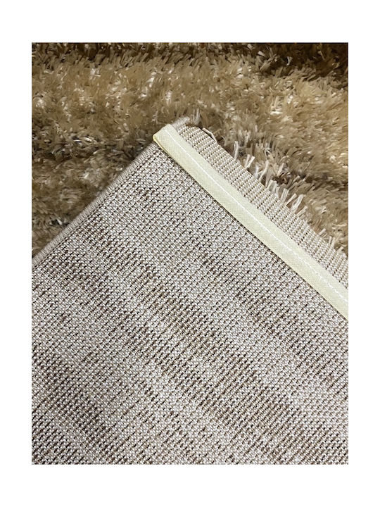 589 Χαλί Ορθογώνιο Shaggy Camel Brown 160x220cm