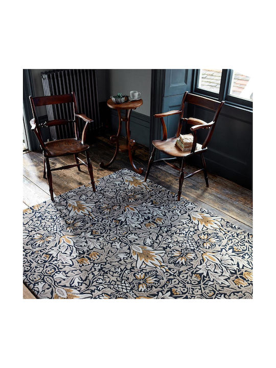 Morris & Co Snakeshead Χειροποίητο Χαλί Ορθογώνιο Indigo 250x350cm