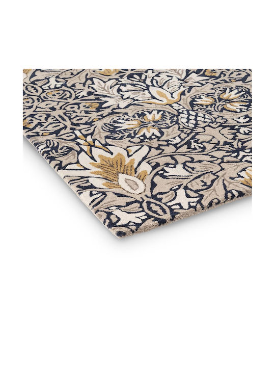 Morris & Co Snakeshead Χειροποίητο Χαλί Ορθογώνιο Indigo 250x350cm