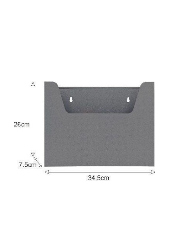 Import Hellas Κουτί Εντύπων Μεταλλικό 34.5x7.5x26cm Import Hellas Κουτί Εντύπων Μεταλλικό 34.5x7.5x26cm