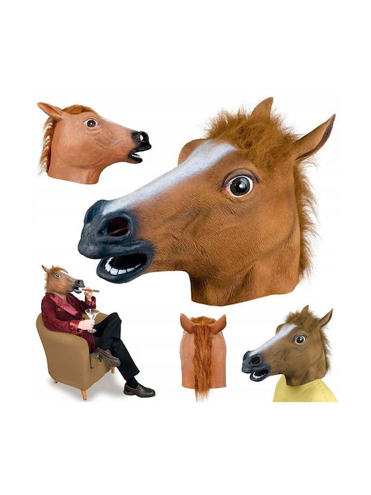 Mască Amuzantă din Latex Zola Design Realist Cap de Cal 42 x 28 x 21 cm Mască Amuzantă din Latex Zola Design Realist Cap de Cal 42 x 28 x 21 cm
