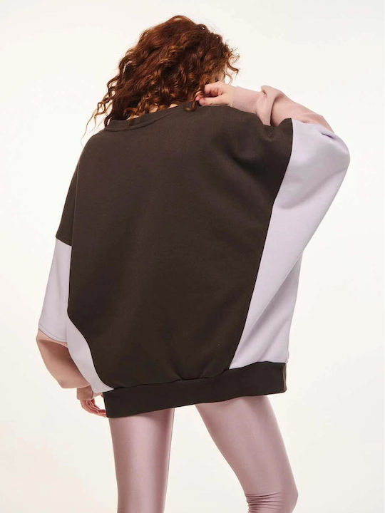 Mira Cropped Women's Sweatshirt Brown