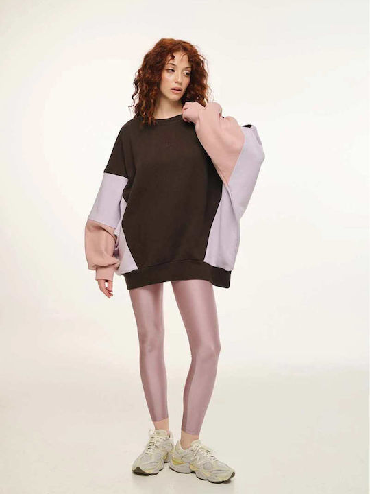 Mira Cropped Women's Sweatshirt Brown