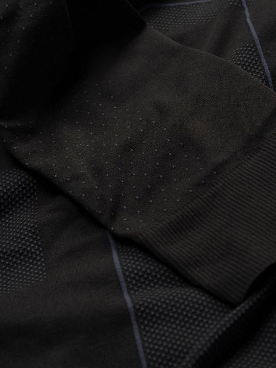 Long Sleeve Athletic Blouse Black