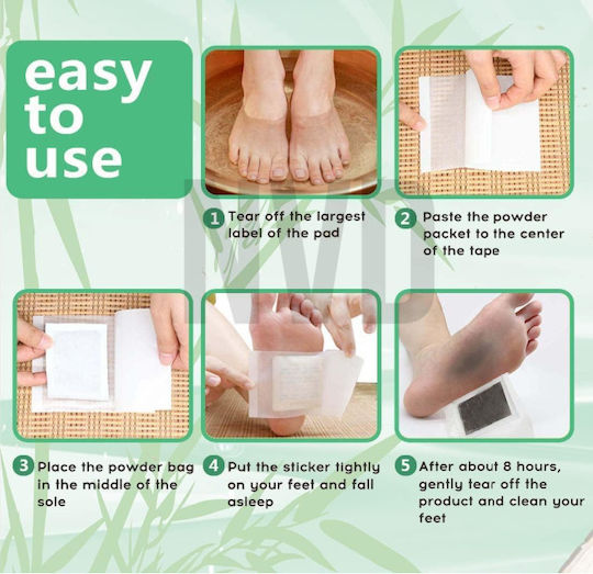 Kiyome Kinoki Detox Foot Pads Centaury Scent 10 Pieces