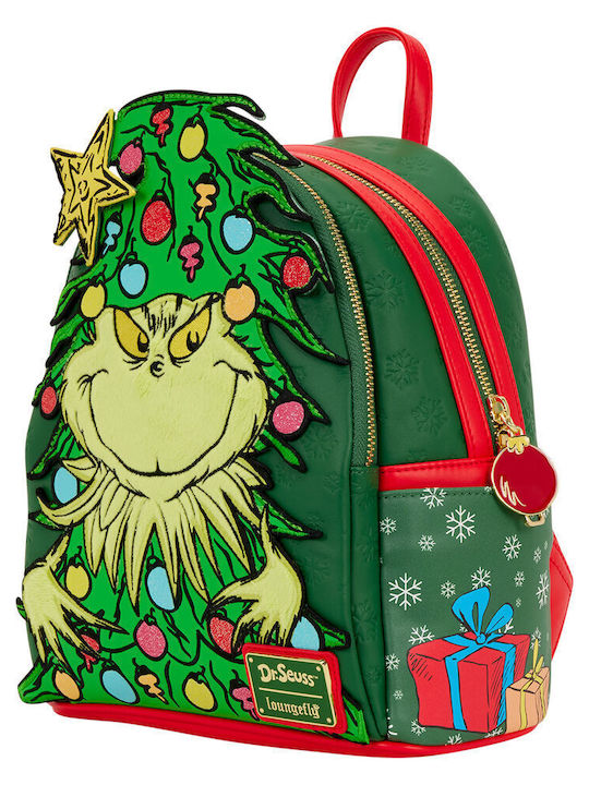Loungefly The Grinch Dr. Seuss Holiday School Bag Backpack
