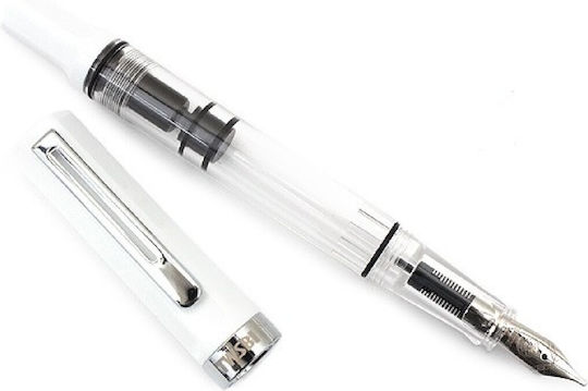 Twsbi Eco Stilou Cu Piston Alb Umplere Pană De Scris 4711467444356 Penite Extra Fine