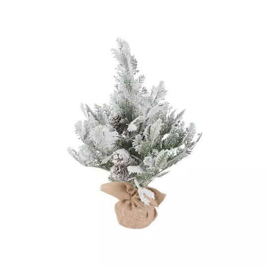 Christmas Decorative Snowy Wood Tree 45cm Green