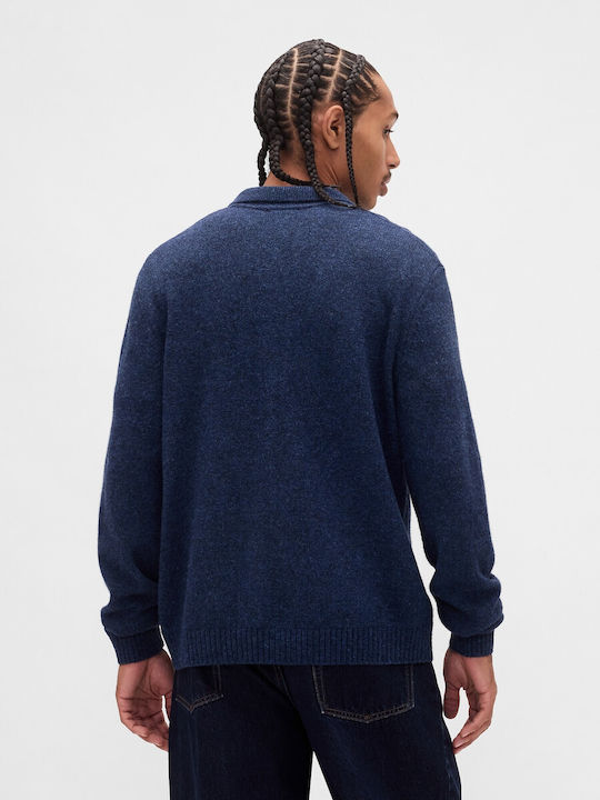 Langarm-Pullover Denim Blue Heather