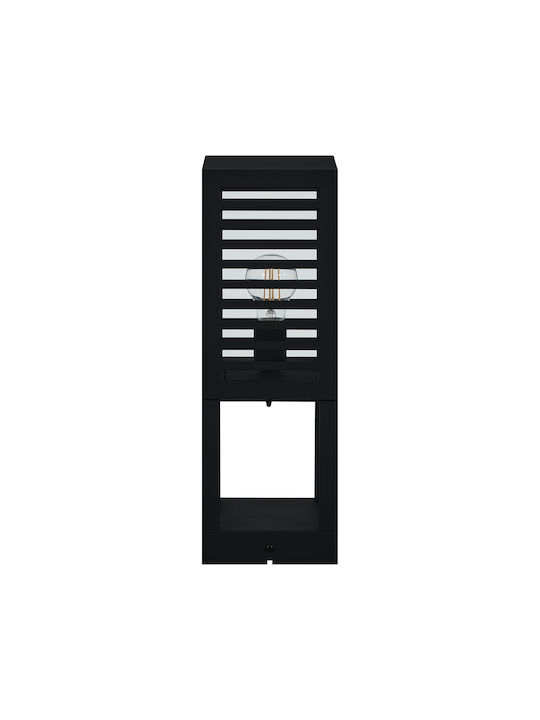 Eglo Alamonte Φωτιστικό Κολωνάκι Εξωτερικού Χώρου 60W IP44 για Ντουί E27 Μαύρο