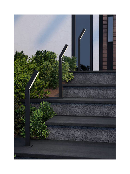 Eglo Eglo Outdoor Floor Lamp Small Post with Warm White Light Gray