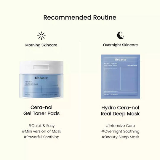 Biodance Gesichtswasser Toning Gel mit Ceramiden Panthenol und Hyaluronsäure 60 Stück