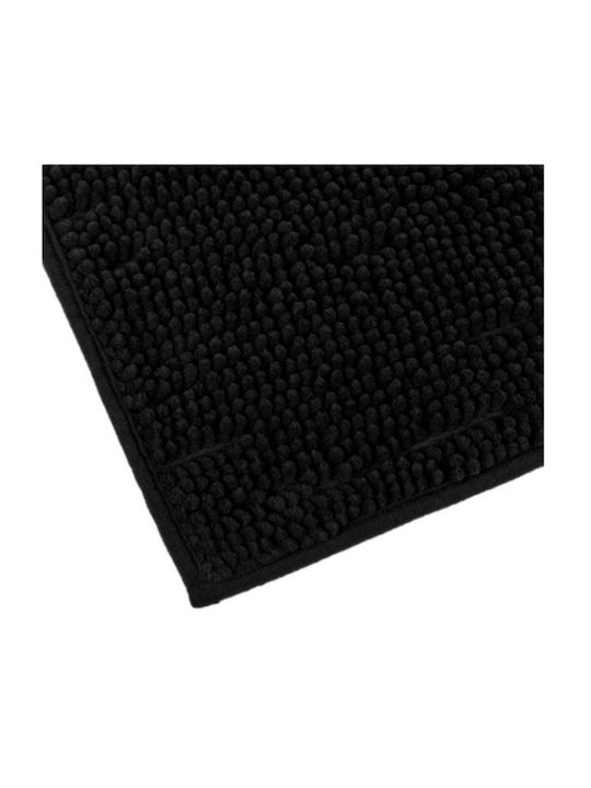 Πατάκι Μπάνιου Microfiber VE8009F6 Μαύρο 75x45εκ.