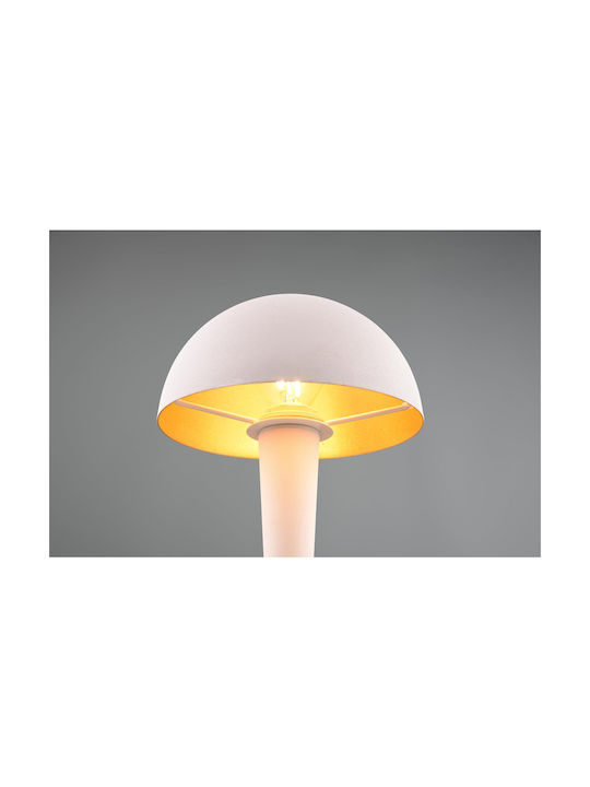 Trio Lighting Metal Lampă de masă pentru Soclu E14 LED cu Abajur Alb și Bază