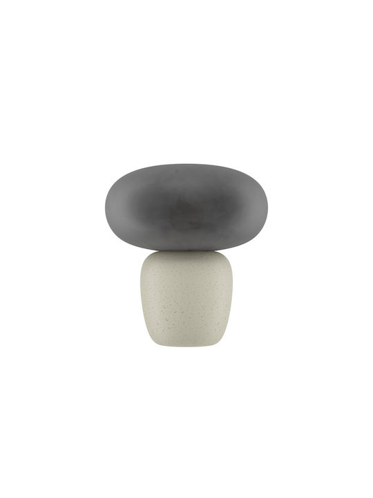 Eglo Cahuama Ceramic Table Lamp for Socket E27 with Black Shade and White Base