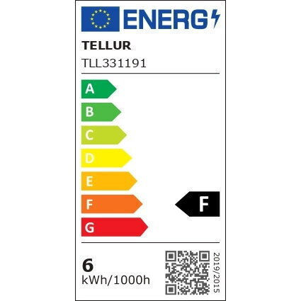 Tellur Smart Lampe LED 6W für Fassung E27 Einstellbar Weiß 600lm Dimmbar