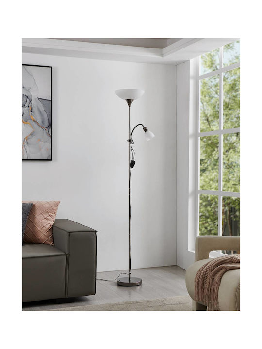 Eglo Up2 Floor Lamp H176.5xW27.5cm. with Socket for Bulb E27 White