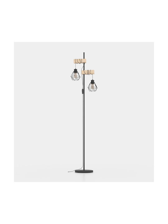 Eglo 44081 Floor Lamp Townshend 2xe27 60w 230v FSC Certified